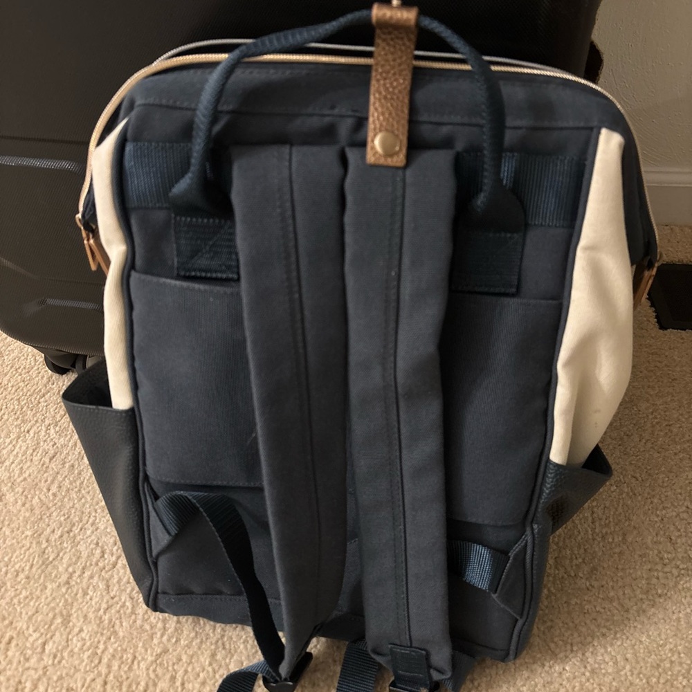 Wit & Delight Blue Grid Computer Backpack - Picture 3 of 4